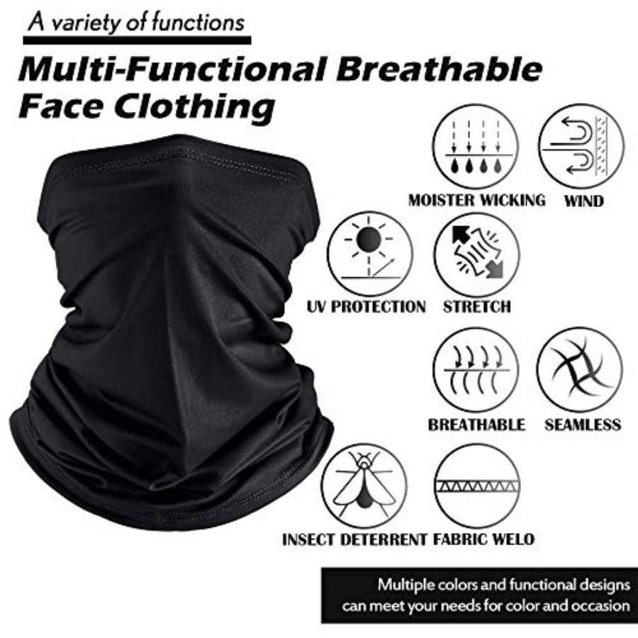 Geyoga Neck Gaiter Bandana Fac - Face Scarf Mask avaliação e preço