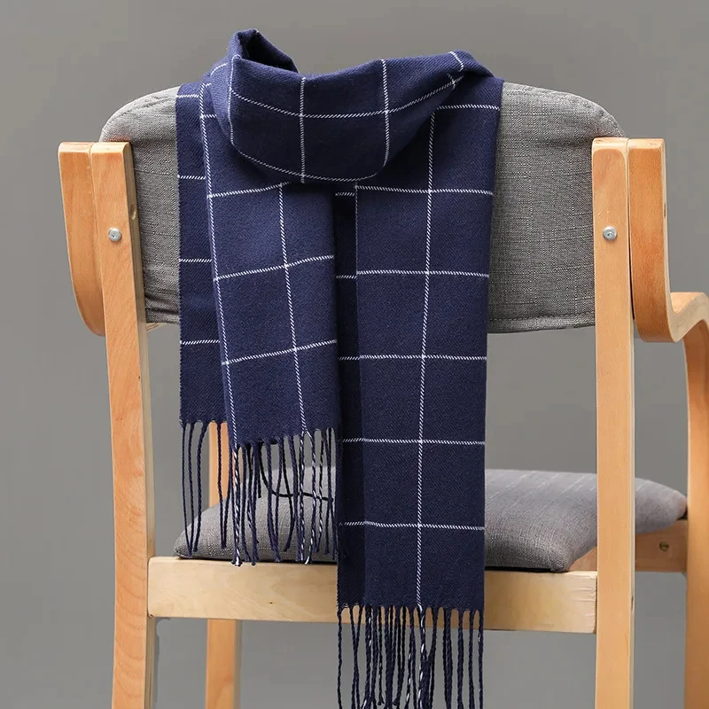 2024 New Winter Men Scarf Keep - Muffler Men Wool avaliação e preço
