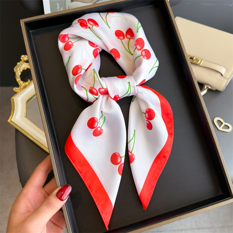 Luxury Square Satin Scarf Wome - Head Wrap Turban avaliação e preço
