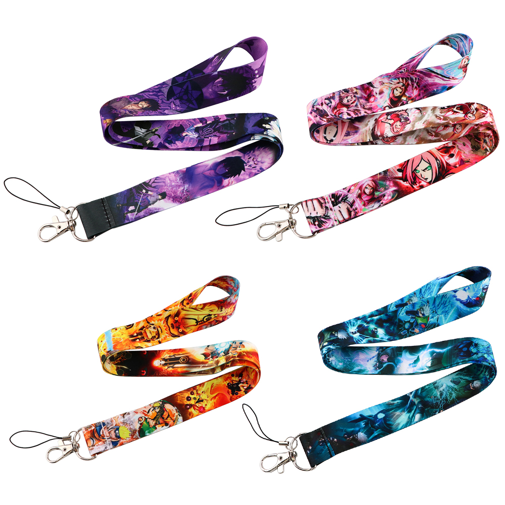 Japanese Anime Red Clouds Busi - Lanyard Badge Holder avaliação e preço