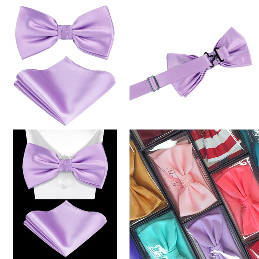 Solid Color Pre-tied Bow Tie a - Bow Tie Pre Tied avaliação e preço